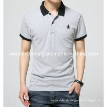 Großhandelskundenspezifisches angepasstes Mode-Baumwollmann-Polo-T-Shirt